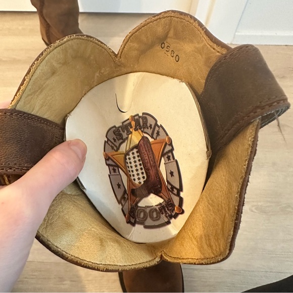 NWOT Star Boots leather cowboy boot - Picture 3 of 9